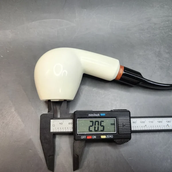 MBSD Meerschaum Deluxe, Large Bent Apple Block Meerschaum Pipe, Briar-Mortis [SOLD OUT] - Image 10