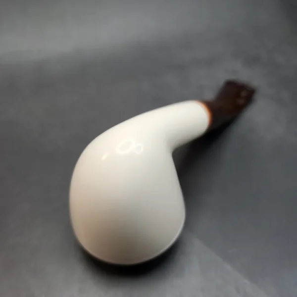 MBSD Meerschaum Deluxe, Bent Rhodesian Block Meerschaum Pipe, Briar-Mortis [SOLD OUT] - Image 10