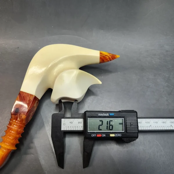 Sadik Yanik Jumbo Cavalier Block Meerschaum Pipe, Fitted Case [SOLD OUT] - Image 10