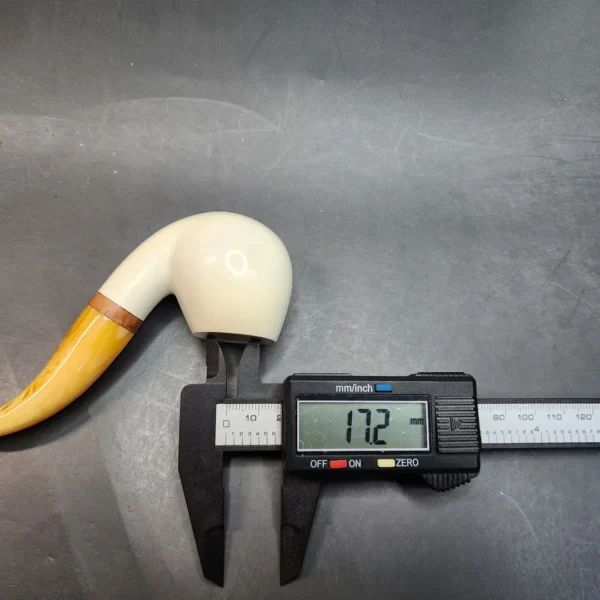 MBSD Meerschaum Deluxe, Bent Apple Block Meerschaum Pipe, Briar-Mortis [SOLD OUT] - Image 10