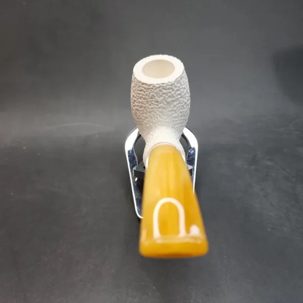 MBSD Meerschaum Deluxe, Bent Egg Block Meerschaum Pipe, Briar-Mortis [SOLD OUT] - Image 10