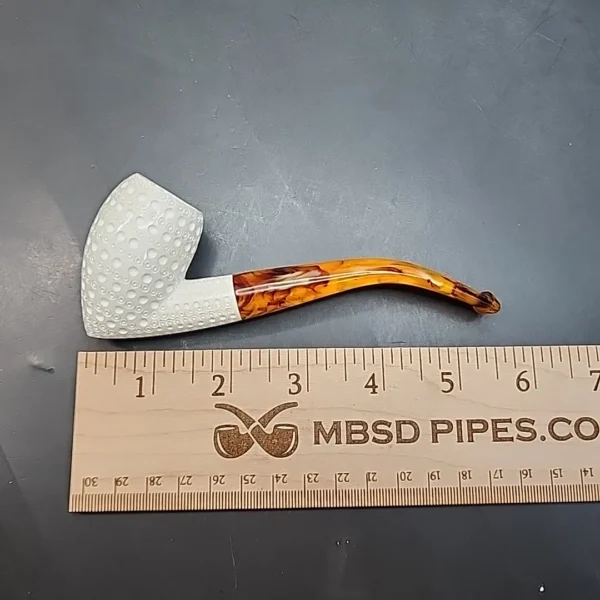 MBSD Meerschaum Bent Pickaxe Block Meerschaum Pipe, Fitted Case [SOLD OUT] - Image 10