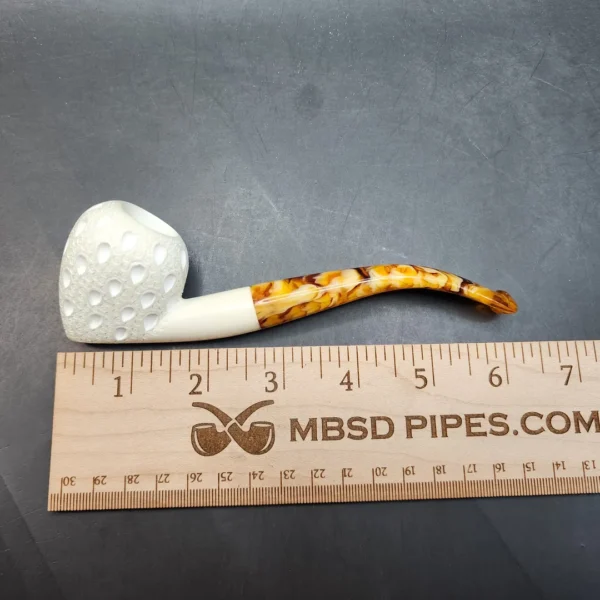 MBSD Meerschaum Lattice Acorn Block Meerschaum Pipe, Fitted Case [SOLD OUT] - Image 10