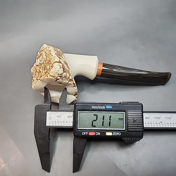 MBSD Meerschaum Deluxe Natural, Freehand Block Meerschaum Pipe, Briar-Mortis [SOLD OUT] - Image 10