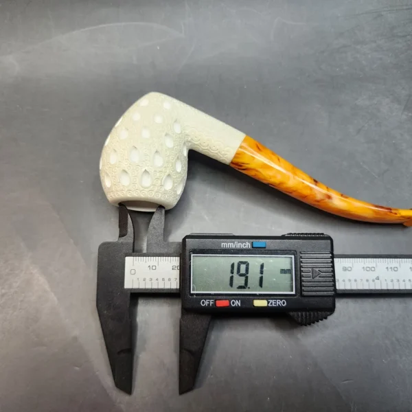 MBSD Meerschaum Lattice Acorn Block Meerschaum Pipe, Fitted Case [SOLD OUT] - Image 10