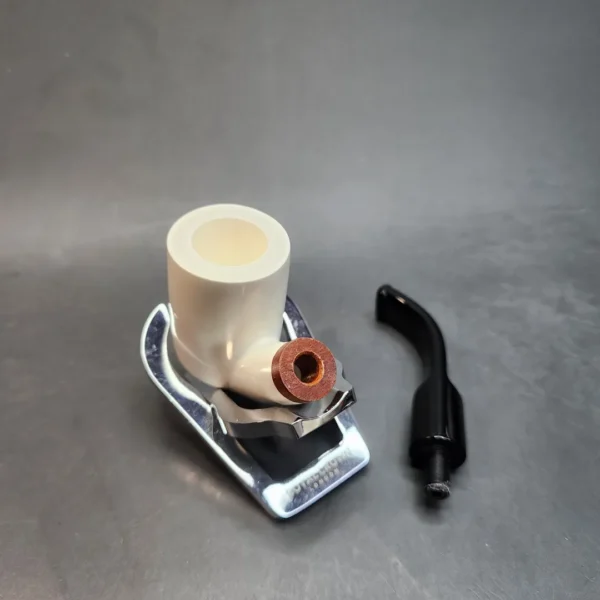 MBSD Meerschaum Deluxe, Bent Billiard Block Meerschaum Pipe, Briar-Mortis [SOLD OUT] - Image 11