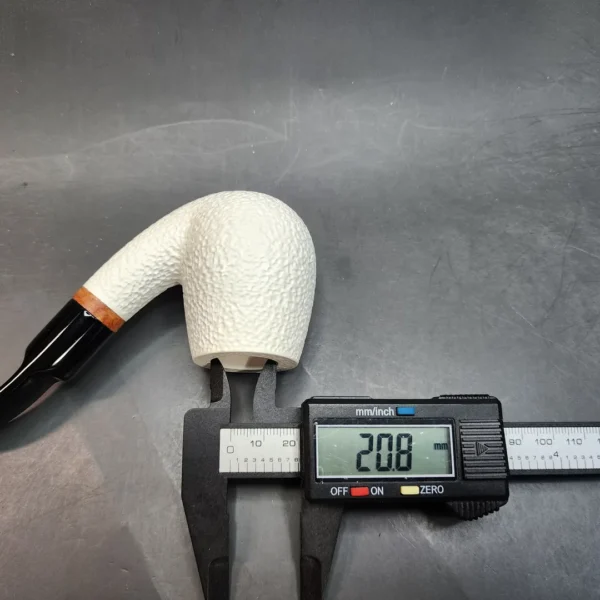 MBSD Meerschaum Deluxe, Bent Apple Block Meerschaum Pipe, Briar-Mortis [SOLD OUT] - Image 11