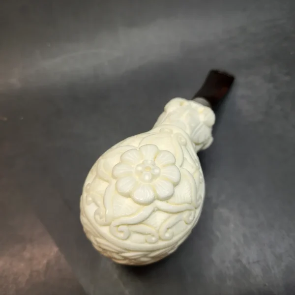 MBSD Meerschaum Spigot, Double Mounted Silver Block Meerschaum Pipe, Fitted Case [SOLD OUT] - Image 11