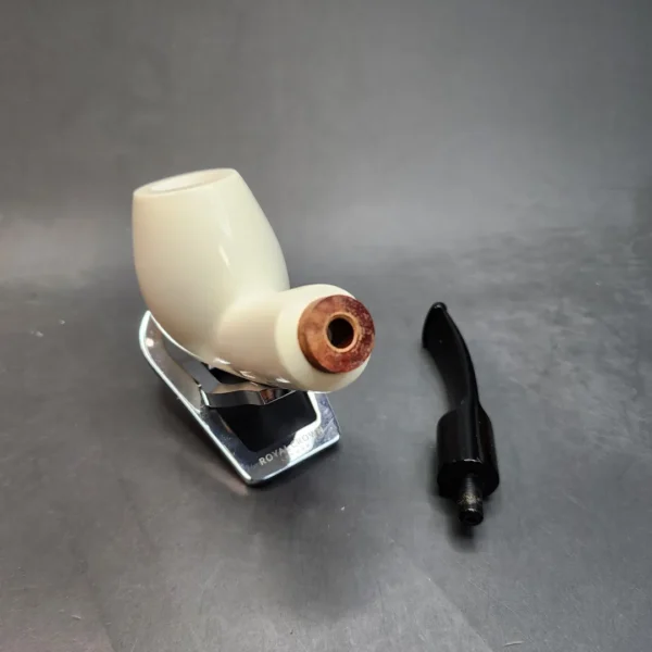 MBSD Meerschaum Deluxe, Large Bent Apple Block Meerschaum Pipe, Briar-Mortis [SOLD OUT] - Image 11