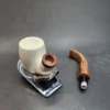 MBSD Meerschaum Deluxe, Bent Apple Block Meerschaum Pipe, Briar-Mortis [SOLD OUT] - Image 11