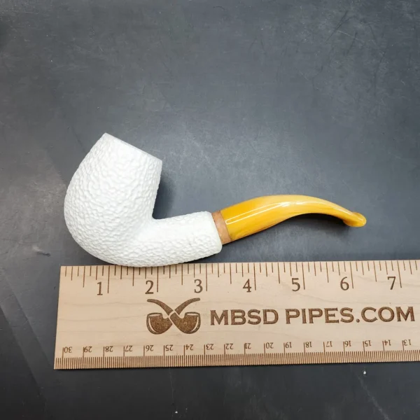 MBSD Meerschaum Deluxe, Bent Egg Block Meerschaum Pipe, Briar-Mortis [SOLD OUT] - Image 11