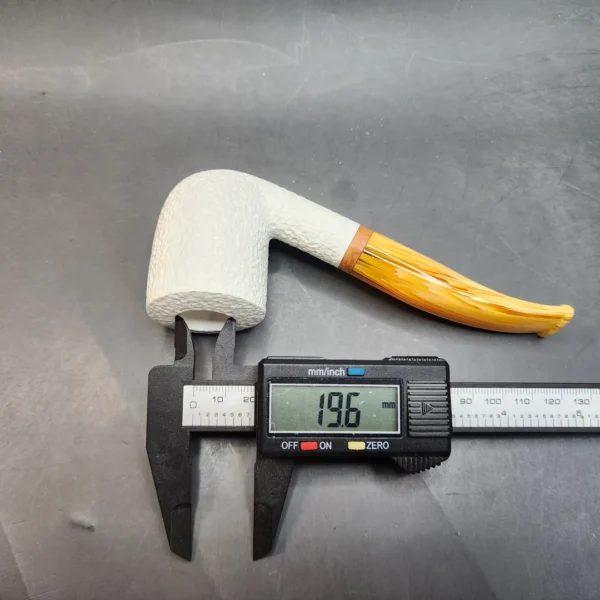 MBSD Meerschaum Deluxe, Bent Billiard Block Meerschaum Pipe, Fitted Case [SOLD OUT] - Image 11