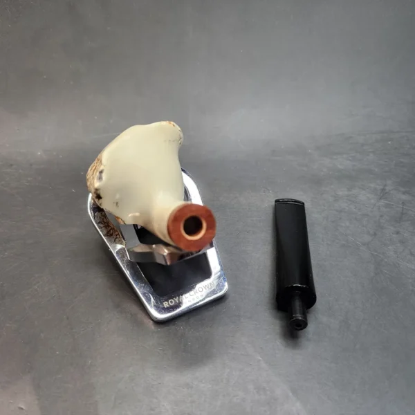 MBSD Meerschaum Deluxe Natural, Freehand Block Meerschaum Pipe, Briar-Mortise [SOLD OUT] - Image 11