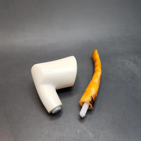 MBSD Meerschaum Small Sitter Block Meerschaum Pipe, Fitted Case [SOLD OUT] - Image 12