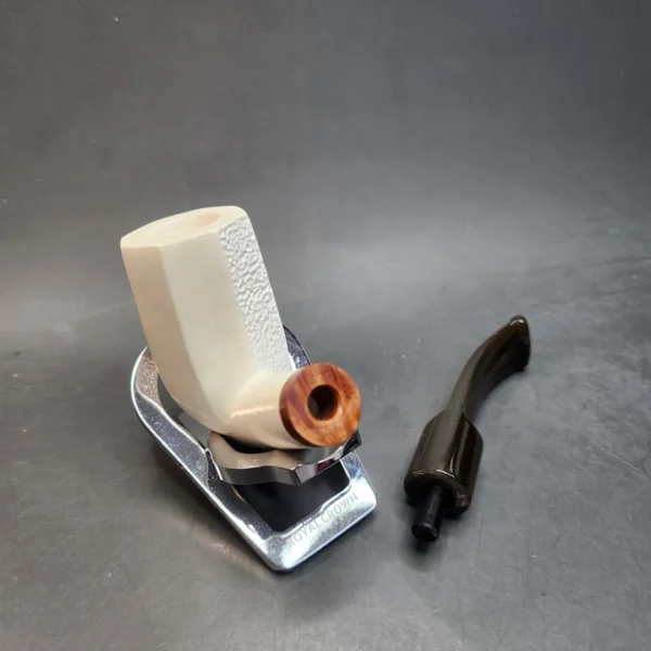 MBSD Meerschaum Deluxe Stacked Panel Block Meerschaum Pipe - Image 13