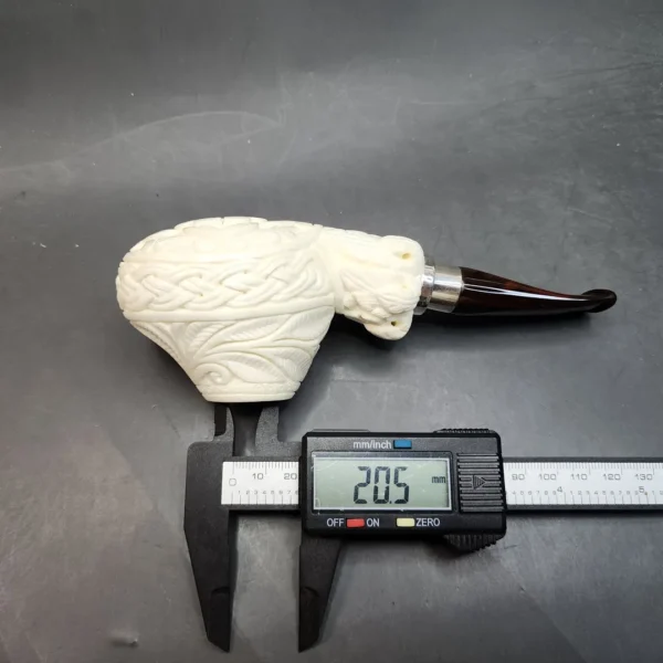 MBSD Meerschaum Spigot, Double Mounted Silver Block Meerschaum Pipe, Fitted Case [SOLD OUT] - Image 13