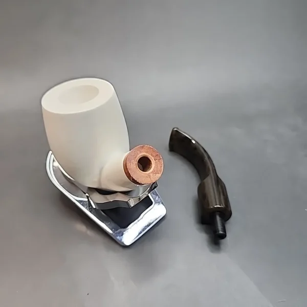 MBSD Meerschaum Deluxe, Marble Billiard Apple Block Meerschaum Pipe, Briar-Mortis [SOLD OUT] - Image 13