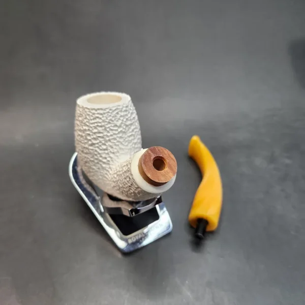 MBSD Meerschaum Deluxe, Bent Egg Block Meerschaum Pipe, Briar-Mortis [SOLD OUT] - Image 13