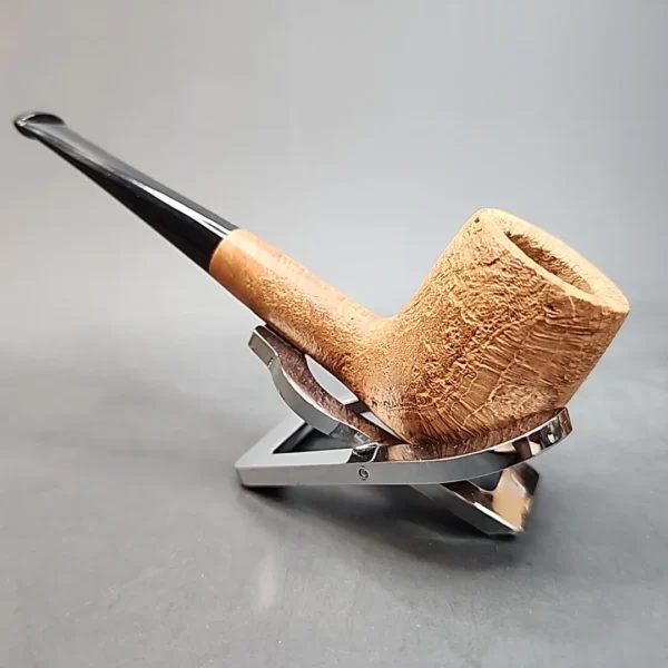 Morgan Pipes Bones, Sandblasted Straight Billiard Briar Pipe, USA [SOLD OUT] - Image 8