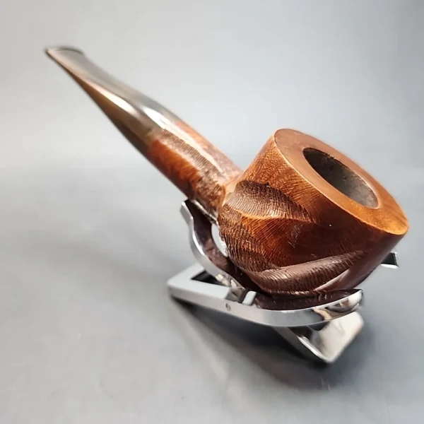 Custombilt Partially Rusticated Straight Pot Briar Pipe, Unsmoked [SOLD OUT] - Image 8