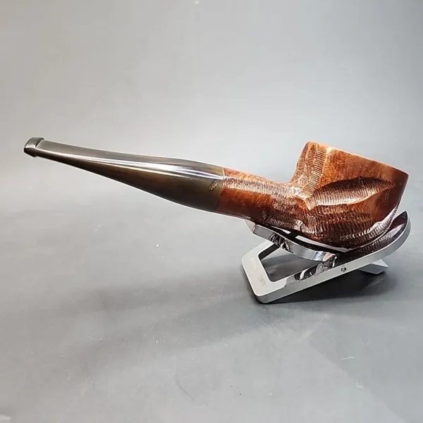 Custombilt Partially Rusticated Straight Pot Briar Pipe, Unsmoked [SOLD OUT] - Image 9