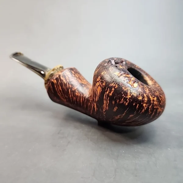 Sean Reum Pipes, High Contrast Eggshell Acorn Handmade Estate Briar Pipe, 9mm, American Estates [SOLD OUT] - Image 6