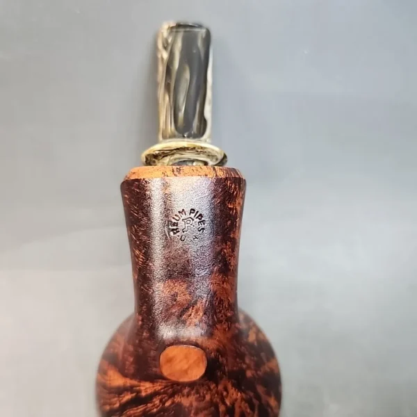 Sean Reum Pipes, High Contrast Eggshell Acorn Handmade Estate Briar Pipe, 9mm, American Estates [SOLD OUT] - Image 8