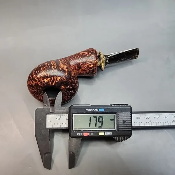 Sean Reum Pipes, High Contrast Eggshell Acorn Handmade Estate Briar Pipe, 9mm, American Estates [SOLD OUT] - Image 11