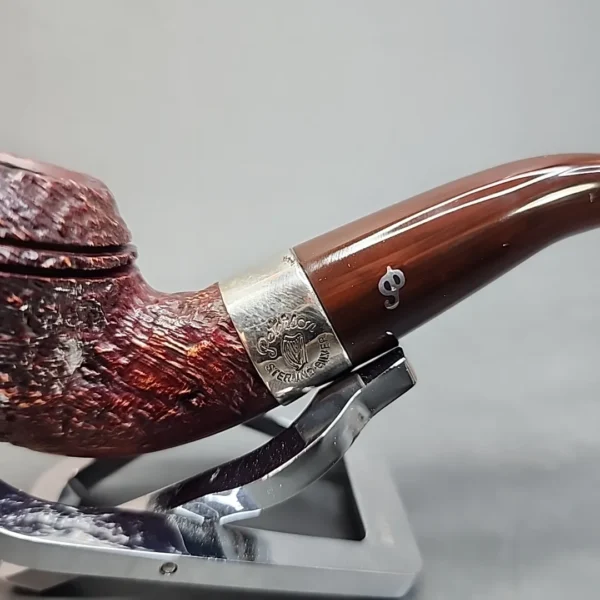 Peterson Irish Harp Sandblasted 999, Bent Rhodesian Briar Pipe, Fishtail [SOLD OUT] - Image 4
