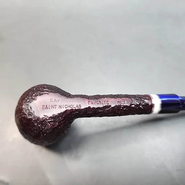 Savinelli Saint Nicholas Bings Favorite Rusticated Briar Pipe, 6mm [SOLD OUT] - Image 6