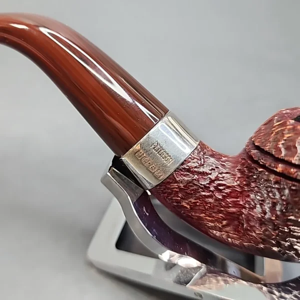 Peterson Irish Harp Sandblasted 999, Bent Rhodesian Briar Pipe, Fishtail [SOLD OUT] - Image 8