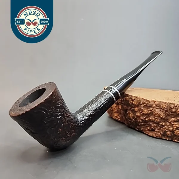 1985 Dunhill Shell 5105 F, Straight Sandblasted Dublin Estate Briar Pipe, 6mm [SOLD OUT]