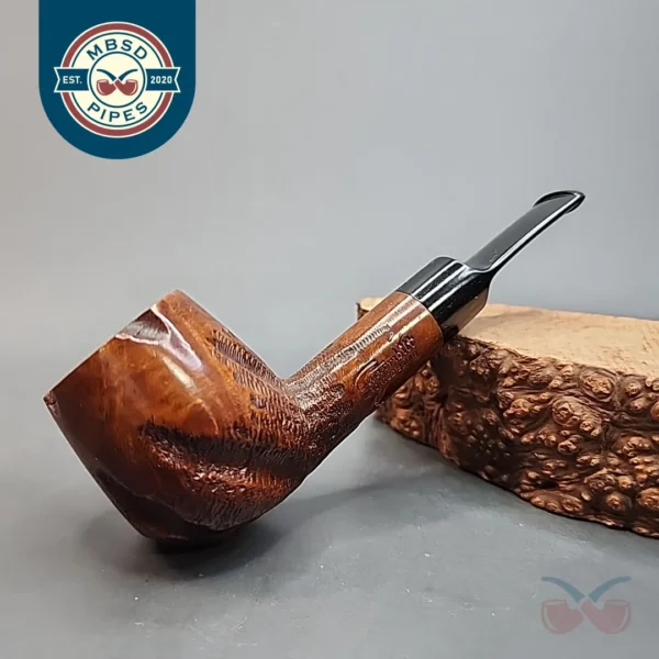 Custombilt Partially Rusticated Apple, Estate Briar Pipe [SOLD OUT]
