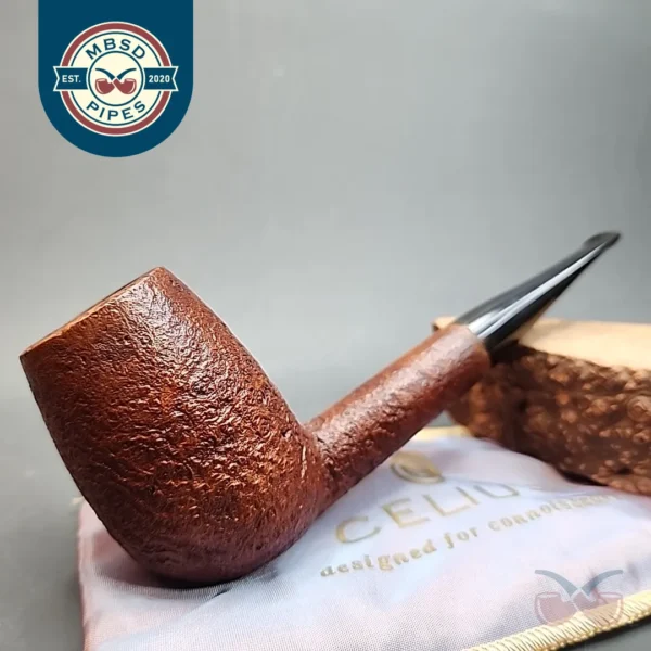 Celius 175, Handmade Sandblasted Egg, Estate Briar Pipe [SOLD OUT]