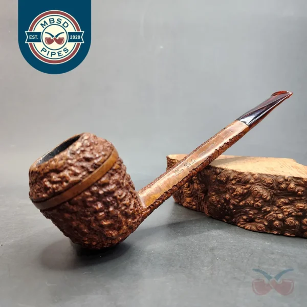 Don Carlos Rusticated Straight Rhodesian Estate Briar Pipe [SOLD OUT]