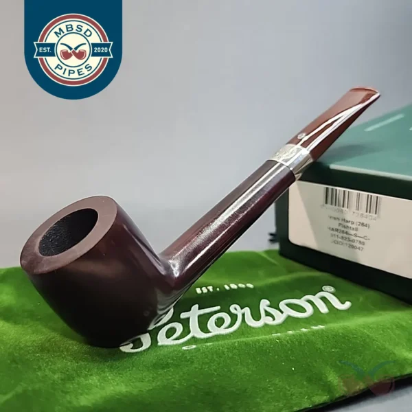 Peterson Irish Harp Smooth 264, Canadian Briar Pipe, Fishtail [SOLD OUT]