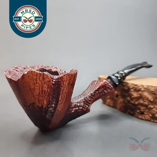 Unsmoked Frasorteret Partially Sandblasted Freehand Estate Briar Pipe, Danish [SOLD OUT]