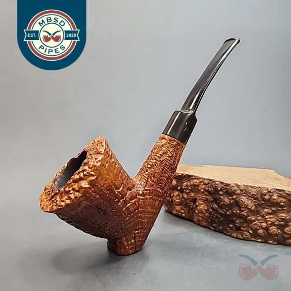 Wilmer Sandblasted Ring Grain Faux Cavalier Estate Briar Pipe, English Estates [SOLD OUT]