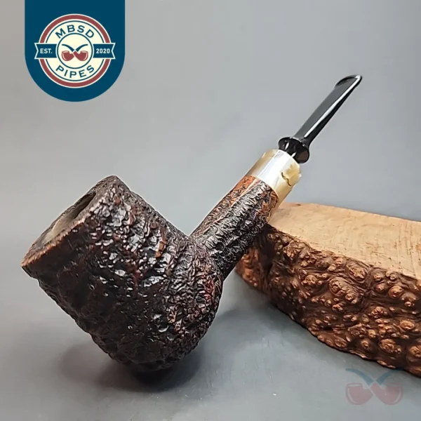 Caminetto Business 101 KS, Rusticated Brandy Estate Briar Pipe [SOLD OUT]