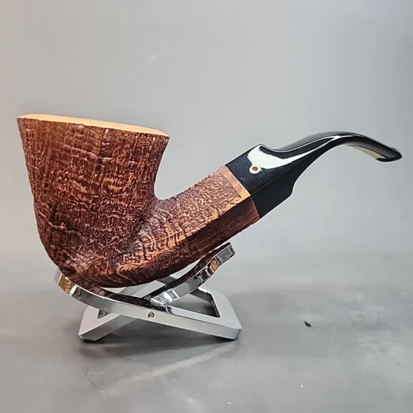 Ser Jacopo Sandblasted Bent Dublin Estate Briar Pipe, Unsmoked [SOLD OUT] - Image 3
