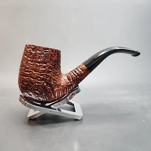 Cesare Ultra Splendida Sandblasted Ring Grain Estate Briar Pipe [SOLD OUT] - Image 3