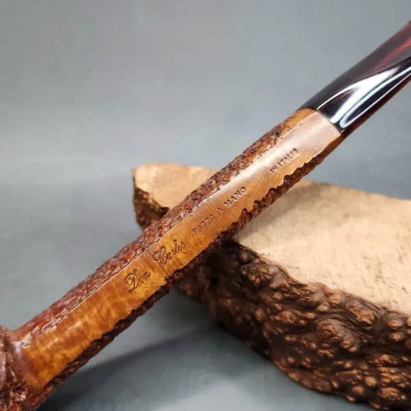 Don Carlos Rusticated Straight Rhodesian Estate Briar Pipe [SOLD OUT] - Image 3