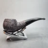 Eric Klodt Sandblasted Bent Author Estate Briar Pipe, American Estates [SOLD OUT] - Image 3