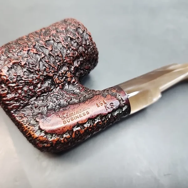 Caminetto Business 151 KS, Rusticated Oom Paul Briar Pipe, Italian Estates [SOLD OUT] - Image 3