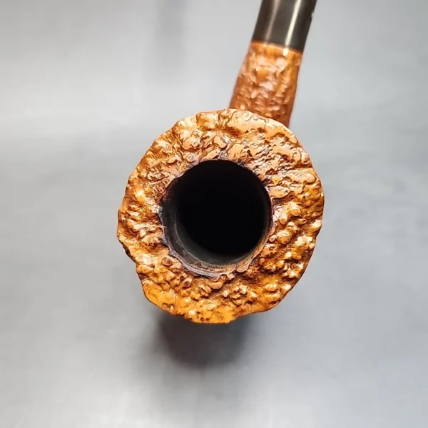 Wilmer Sandblasted Ring Grain Faux Cavalier Estate Briar Pipe, English Estates [SOLD OUT] - Image 3