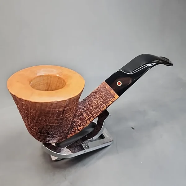 Ser Jacopo Sandblasted Bent Dublin Estate Briar Pipe, Unsmoked [SOLD OUT] - Image 4