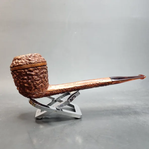 Don Carlos Rusticated Straight Rhodesian Estate Briar Pipe [SOLD OUT] - Image 4