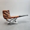 Custombilt Partially Rusticated Straight Billiard Estate Briar Pipe [SOLD OUT] - Image 4