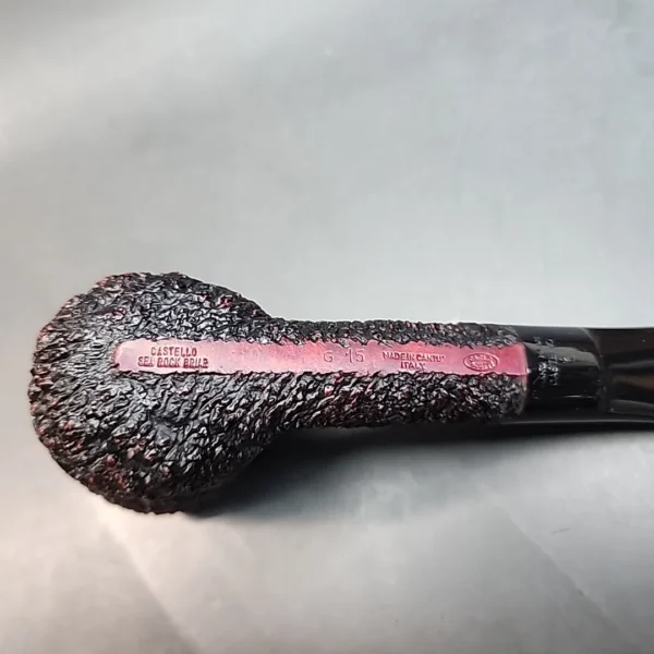 Castello Sea Rock G15, Rusticated Pot Briar Pipe, Italian Estates [SOLD OUT] - Image 4