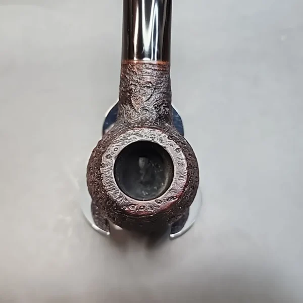 Eric Klodt Sandblasted Bent Author Estate Briar Pipe, American Estates [SOLD OUT] - Image 4
